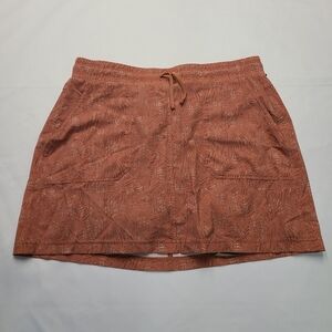 E1 Kuhl Skort Womens Small Rust Orange Quick Dry Hiking Built In Shorts Pockets